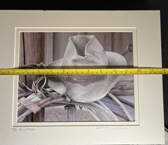 Signed with COA Shirley Longfellow “The Rustler” Cowboy Hat Photographic Print