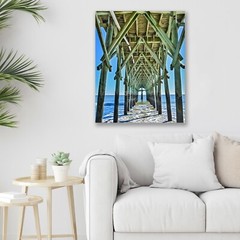 Myrtle Beach SC, Ocean Pier, Beach Art – Fine Art Photo on Metal, Canvas, Paper