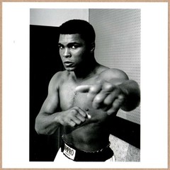 SIGNED THOMAS HOEPKER MUHAMMAD ALI PUNCHING WITH HIS LEFT FIST LONDON ENGLAND