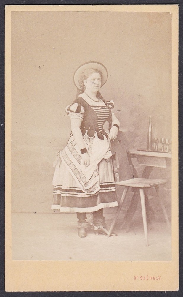 Anna Kratz Actress Singer Vienna Opera Portrait CDV Photo 1870