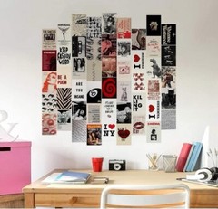 50Pcs Downtown Girl Decor, Wall Collage Kit, Room Aesthetic, 4″x6″ Vintage Photo