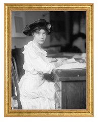 Alice Paul Photograph in a Aged Gold Frame