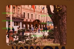 Slide Street Scene Czechoslovakia 1970s Restaurant