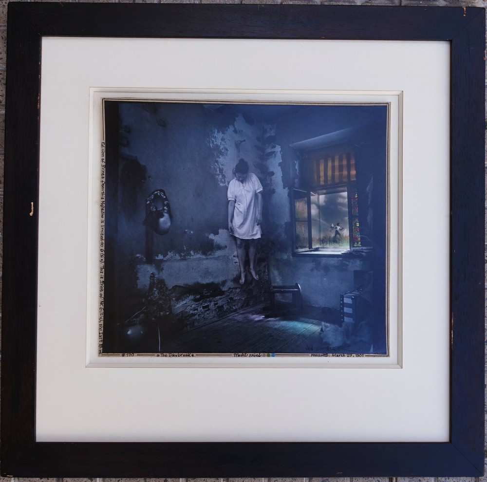 Jan Saudek Large Handcoloring Photograph The Daybreak LIMITED EDITION 6/6