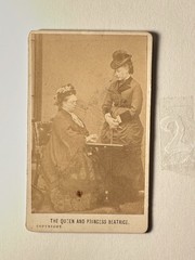 Queen Victoria Princess Beatrice CDV G W Wilson Aberdeen Royal Photo ca1880