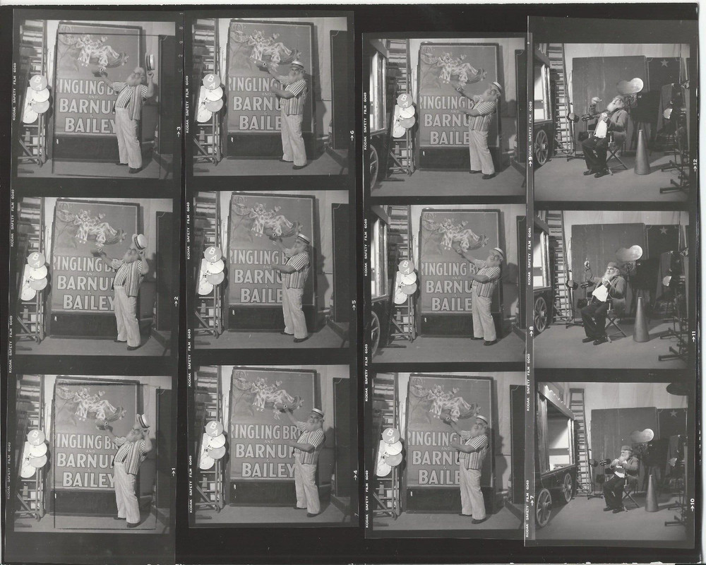 Ringling Bros Barnum Bailey R HENDRICKSON Negatives & Photo Contact Sheet R30