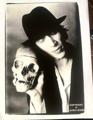 Laura Levine Richard Hell w/ Skull New York 1982 SIGNED Punk Rock