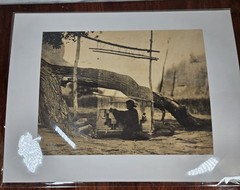 Edward Curtis «the blanket weaver» Photo Engraving Print From 1972 Navajo COA