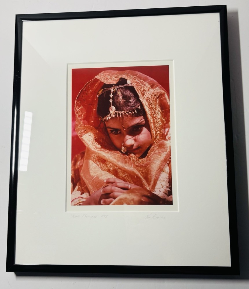 Color Photograph Young Princess by Lisa Kristine Framed Signed