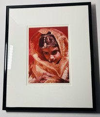 Color Photograph Young Princess by Lisa Kristine Framed Signed