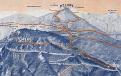 Mount Lowe Railway Map – 1913 Vintage Advertising Poster
