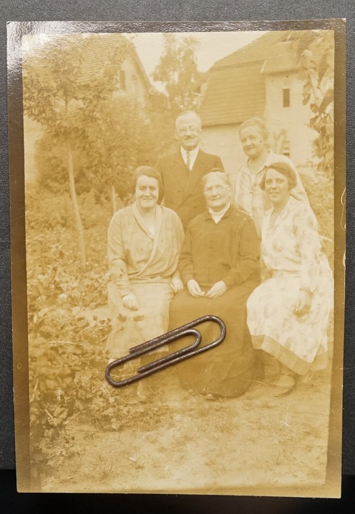 Photo Portrait Woman Family Farmers Birkenwerder 1926 Garden Building Fruit Tree Picture