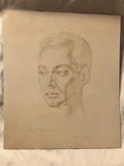 Rare 1945 George Platt Lynes by Jared French Signed Stamped vtg Portrait Gay Art