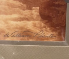 VTG William Plante SIGNED Ltd Ed WILDERNESS CREEK 16 x 20 1976 Framed Print