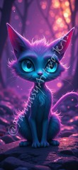 Nice Cat – Digital Image Picture Phone Background AI Art, 12 images – #08