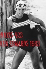 VINTAGE MALE PORTRAIT #1025-423 -surfers series -ken edwards 1983 -free ship/usa