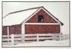 Thomas D. Mangelsen “Shelter from the Storm” Signed #209/2500 Framed Owl Barn