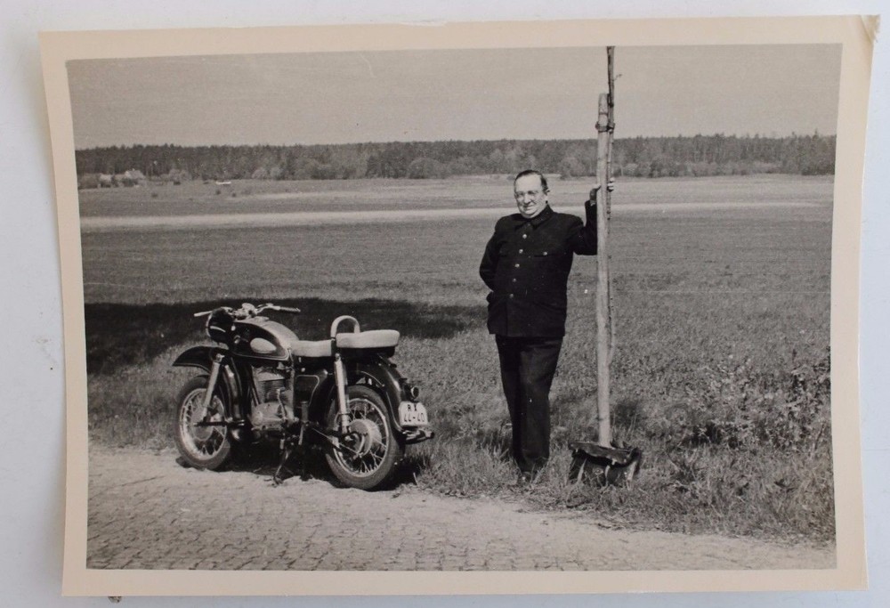 27196 Photo GDR Motorcycle 60s by Photo Starginski Wiek Rügen