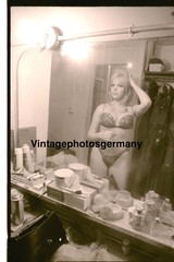 Z5954 Negative 1960s American Social History Topless Girl Jeani Monroe Pinup Nude