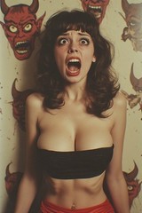 5 ~ 4X6 Glossy HORROR Fine Art ‘ SCREAM QUEEN ‘ Photo FANTASY Set ! 211359080
