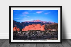 Rocky Mountain Photography Print – Picture of Pikes Peak in Colorado Springs