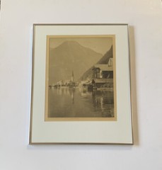 Exhibited Photograph Antique Drahomir Josef Ruzicka 1925 Hallstadt Lake Austria