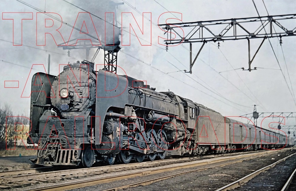 Photo Art Print of New York Central 4-8-2 Mohawk 1130 with the Fast Mail in 1956