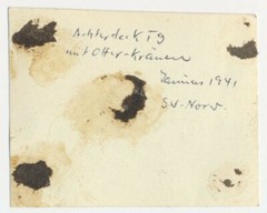 Norwegen 1941 – Achterdeck T9 Otter-Kränen Minensuchboot – Altes Foto 1940er