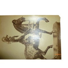 19thC Albumen Print Royal Armory Madrid Equestrian Armor Charles Clifford