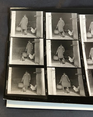 NEWLY FOUND! Hendrickson PHOTO Contact Sheet Proof/Negs FARM GIRL FEEDS CHICKENS