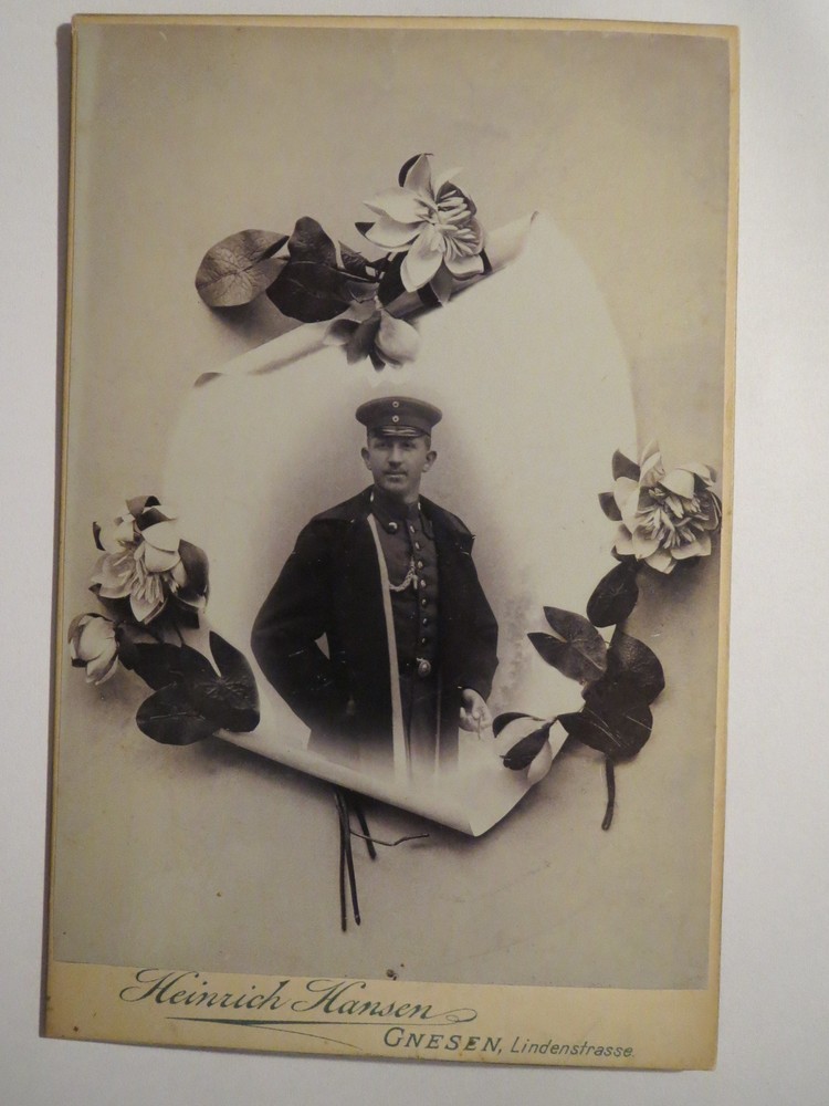 Gnesen – Soldier Richard Hoffmann 1866-1904 in Uniform / CAB