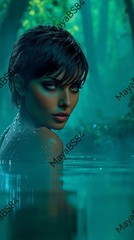 4 Swamp – Digital Image Picture Phone Background AI Art, 4 images