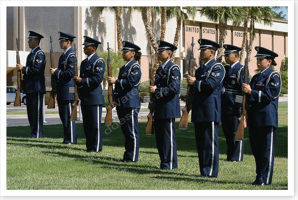 Ronald Reagan State Funeral – Air Force Honor Guard Silver Halide Photo