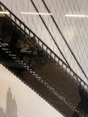 Brooklyn Bridge Plexi-Mount Black And White Photograph 87 X 58 1/2 Inches