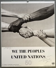 Carla Lavatelli & Joel Greenberg Signed Calendar. United Nations 50 1995. 25/200