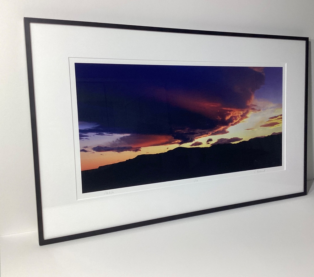 Fine Art Photograph Windswept Icelandic Volcano Signed & Framed Limited Edition