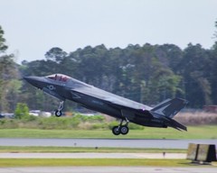 8×10 photo of the F-35 Stealth Fighter Jet on display in Beaufort, SC.