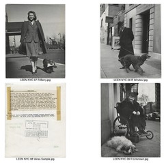 Nina LEEN: City Dogs, NYC, 1944 / PUBLISHED IN LIFE magazine/ (9) VINTAGE PRINTS