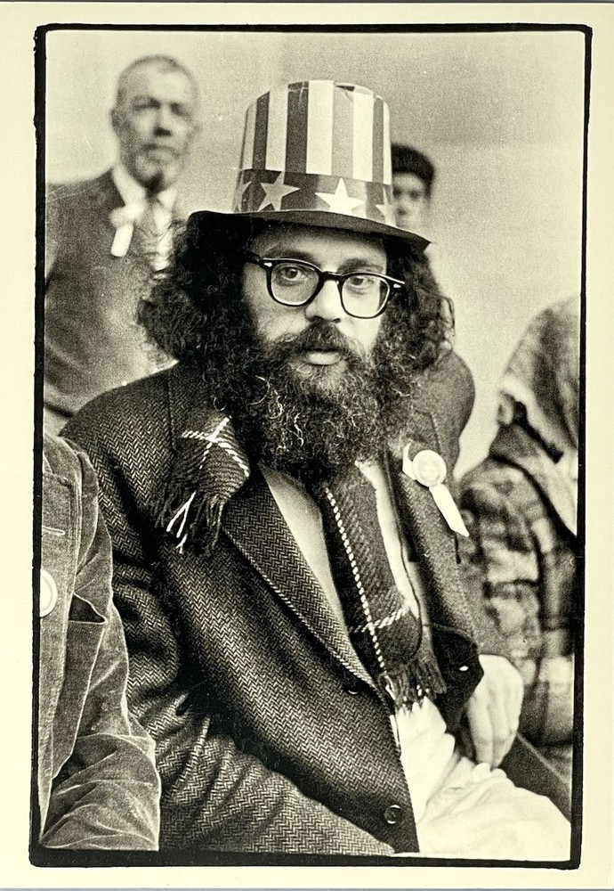 Allen Ginsberg 1966 Fotofolio Art Print Card Photo By Fred W. McDarrah 4.25”x6”