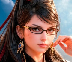 Sexy Bayonetta Umbra Witch Full Moon ADULT Metal Sign Art 14″ x 11″
