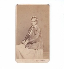 H. Fiedler CDV Photo Fine Lady Prague 1866