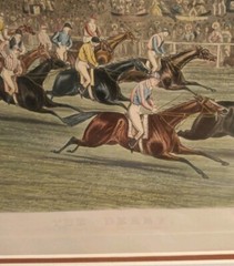 Antique H. Alkin «The Derby» (Tatten Corner) C Hunt Engraving