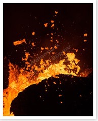 Kilauea Volcano Leilani Estates Lava Fissure Fountain Silver Halide Photo 2018