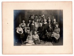 Photograph Girl Class with Teacher Lyceum Helmstedt 1921/22 Class Photo