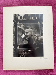 Vintage ART PHOTOGRAPHY Signed Richard Komara 1970’s MAN MOHAWK Emotion Teeth #2