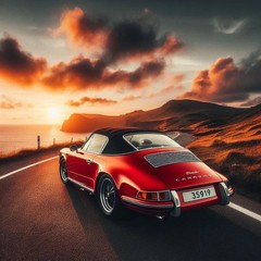 Digital Picture image of red porsche Mobile Desktop Walpaper Background