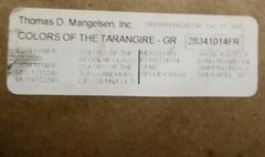 Sign Thomas Mangelsen Colors of the Tarangire Kingfisher Original Photo 126/2500