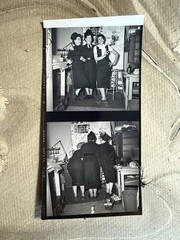 BEER DRINKING SMOKING FUN WOMEN ORIG BLACK AND WHITE PHOTOS 2 3/8″ X 4 3/4″