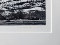 Richard Garrod, silver gelatin, black and white photograph, Farm House