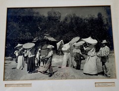 Exceptional 1958 MCM Midcentury Framed Photo Winnowing Rice Philippines SIGNED